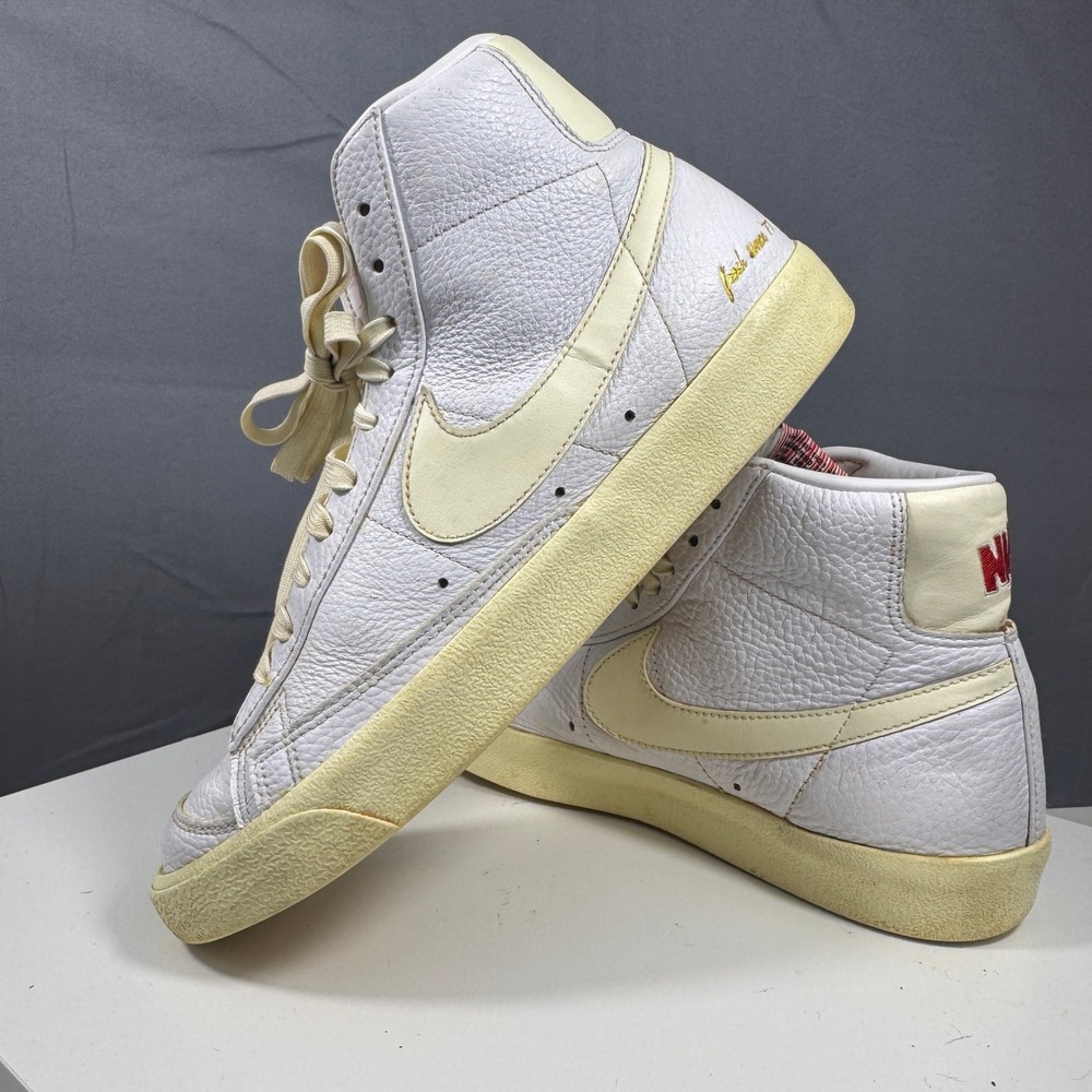 Nike Blazer Mid 77 Vintage Popcorn Mens 9.5 White CW6421-100 High Top Leather